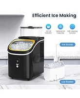 Zafro Countertop Ice Maker,30Lbs/24H,Automatic Cleaning Function and 24-Hour Timing Machine with Scoop&Ice Basket,for Home/Kitchen/Camping/Off