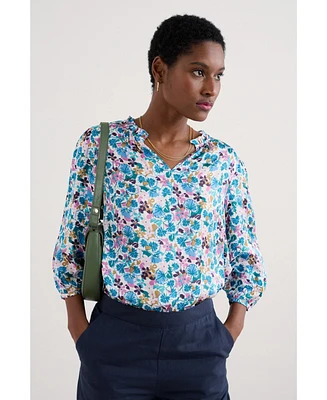 Seasalt Cornwall Women's Flower Weave Top
