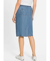 Olsen Women's Soft Denim Pull-On Skirt