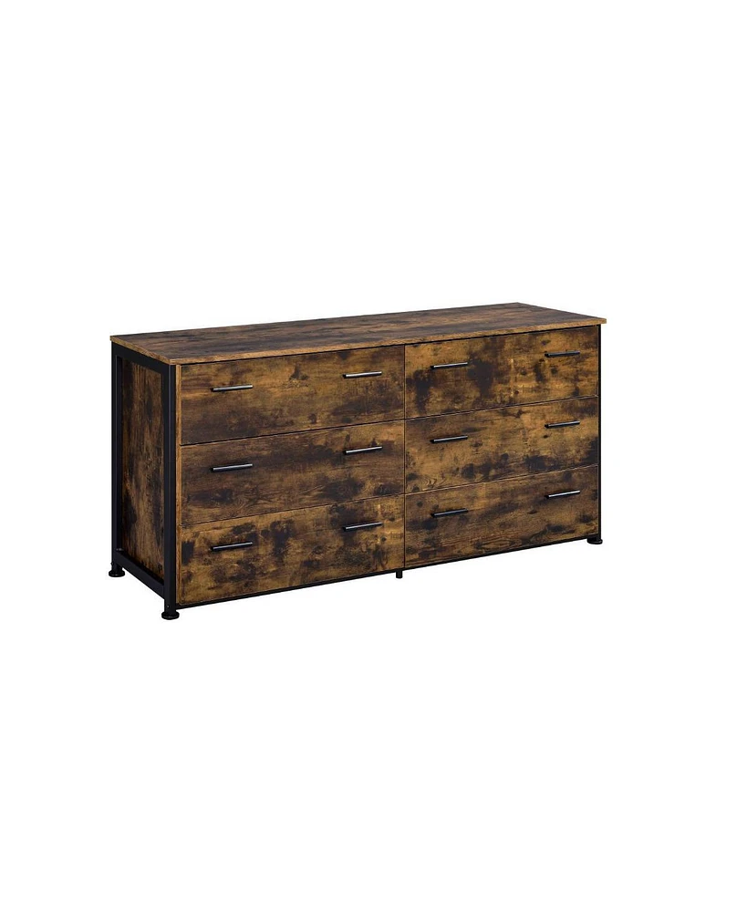 Double Dresser with 6 Drawers – Modern and Functional