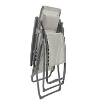 Reclining Steel Zero Gravity Chair with Cushion for Patio and Lawn