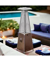 9500 Btu Steel Propane Triangular Pyramid Tabletop Patio Heater