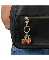 Juicy Couture Cherry Pave Charm Keychain