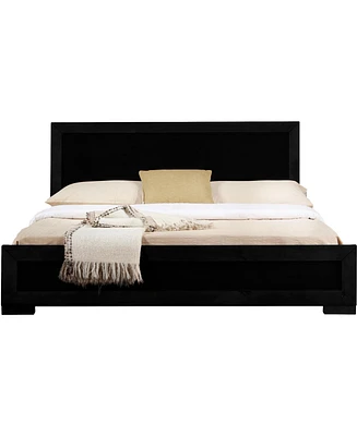 Bed Frame Solid and Manufactured Wood – Durable Construction