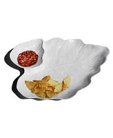TarHong Coastal Leaf Chip and Dip Platter