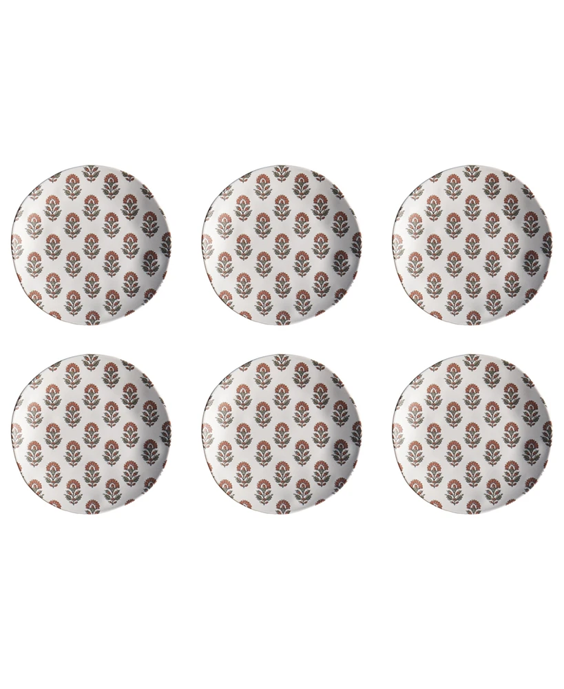 TarHong Kashmir 6-Pc. Salad Plates, Service For 6