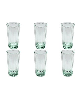 TarHong Simple Scallop Double Old Fashioned Glasses, Set of 6