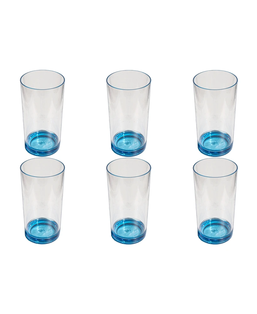TarHong Fine Ribbed Double Old Fashioned Glasses, Set of 6