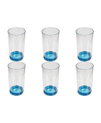 TarHong Fine Ribbed Double Old Fashioned Glasses, Set of 6