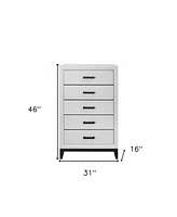 Solid Wood Five-Drawer Chest for Bedroom Storage and Organization