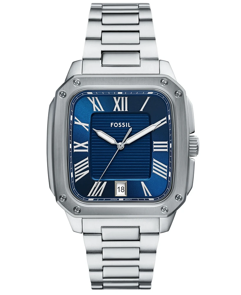 Fossil Men's Crosby Three-Hand Date Stainless Steel Watch