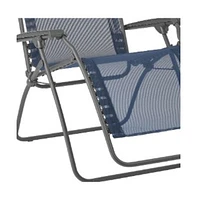 Durable Steel Zero Gravity Chair for Patio Poolside and Garden