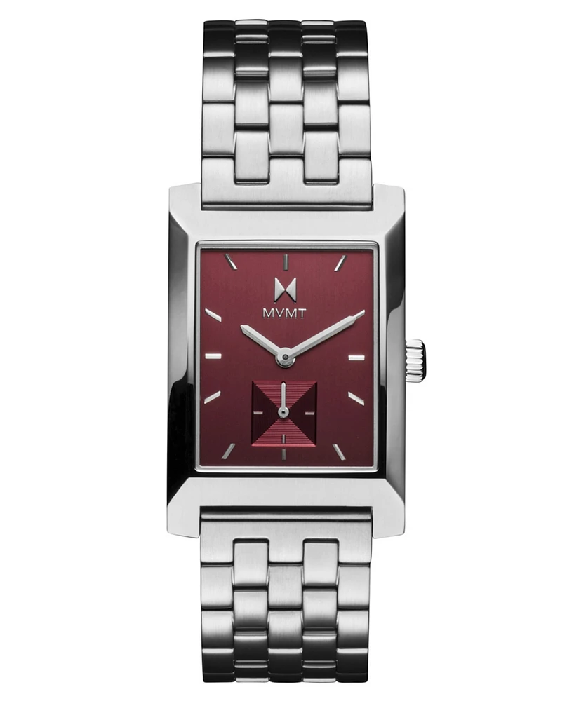 Mvmt Men's Newporter Silver Tone Stainless Steel Bracelet Watch, 28mm