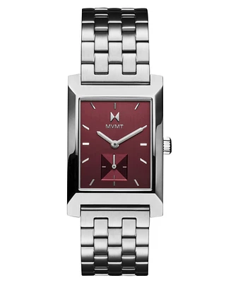 Mvmt Men's Newporter Silver Tone Stainless Steel Bracelet Watch, 28mm