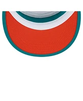 New Era Men's Aqua Miami Dolphins Throwback Retro Painter Snapback Hat