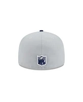 New Era Men's Gray/Navy Dallas Cowboys Color Pack Two-Tone 59FIFTY Fitted Hat