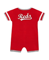 Outerstuff Baby Boys and Girls 2-Piece Red Cincinnati Reds Double Hit Coverall Set
