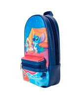 Loungefly Lilo and Stitch Camping Cuties Mini Backpack with Pencil Holder