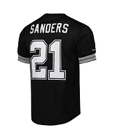 Mitchell & Ness Men's Deion Sanders Black Dallas Cowboys Retired Player Name Number Mesh Top