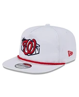 New Era Men's White Washington Nationals 2025 Spring Training Palm Golfer Adjustable Hat