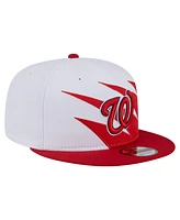 New Era Men's Red/White Washington Nationals Jagged 9FIFTY Snapback Hat