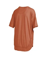 Pressbox Women's Burnt Orange Texas Longhorns Poncho T-Shirt