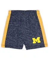 Wes & Willy Toddler 2-Piece Maize/Navy Michigan Wolverine T-Shirt and Shorts Set
