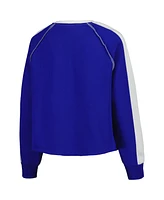 Gameday Couture Women's Royal Florida Gators Blindside Raglan Cropped Pullover Sweatshirt