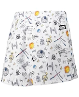 Freeze Max Women's White Star Wars Pop Art Club Shorts