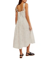 Free People Women's Primavera Cotton Eyelet Midi Dress