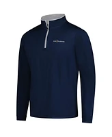 FootJoy Men's Navy The Players Lightweight Solid Quarter-Zip Sweatshirt