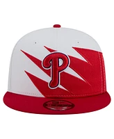 New Era Men's Red/White Philadelphia Phillies Jagged 9FIFTY Snapback Hat
