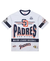 Mitchell & Ness Men's White San Diego Padres Cooperstown Collection Team Origins Premium T-Shirt
