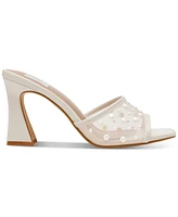 Dv Dolce Vita Women's Yossi Pearl Mesh Slide Dress Sandals