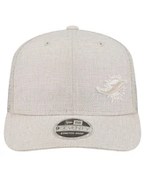 New Era Men's Natural Miami Dolphins Flawless 9SEVENTY Stretch-Snap Hat