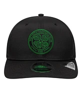 New Era Men's Black Celtic Core 9SEVENTY Stretch-Snap Hat