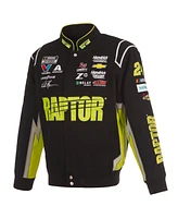 Jh Design Men's Black William Byron Raptor Full-Snap Twill Uniform Jacket
