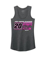 Joe Gibbs Racing Team Collection Women's Heather Black Christopher Bell Name Number Tank Top