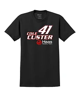 Stewart-Haas Racing Team Collection Men's Black Cole Custer Haas 41 Car T-Shirt