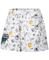Freeze Max Women's White Star Wars Pop Art Club Shorts