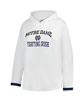 Fanatics Women's White Notre Dame Fighting Irish Plus Pullover Hoodie