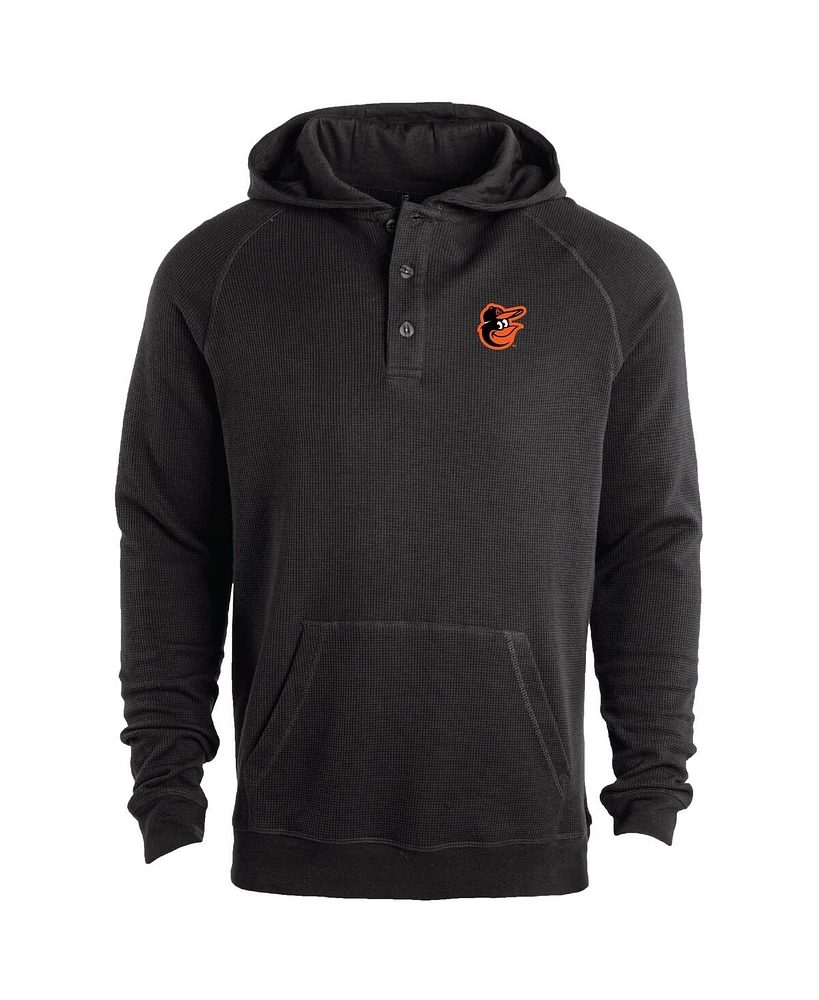 Dunbrooke Men's Black Baltimore Orioles Montana Raglan Pullover Hoodie