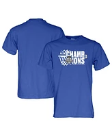 Blue 84 Men's Royal Duke Devils 2025 Acc Basketball Conference Tournament Champions Locker Room T-Shirt