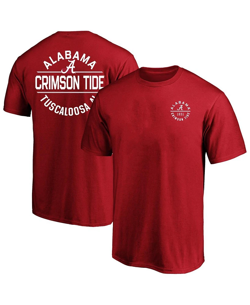 Fanatics Men's Crimson Alabama Crimson Tide Big Tall Fast Break 2 Hit T-Shirt