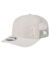 New Era Men's Light Beige Los Angeles Angels Flawless 9SEVENTY Stretch Snap Hat