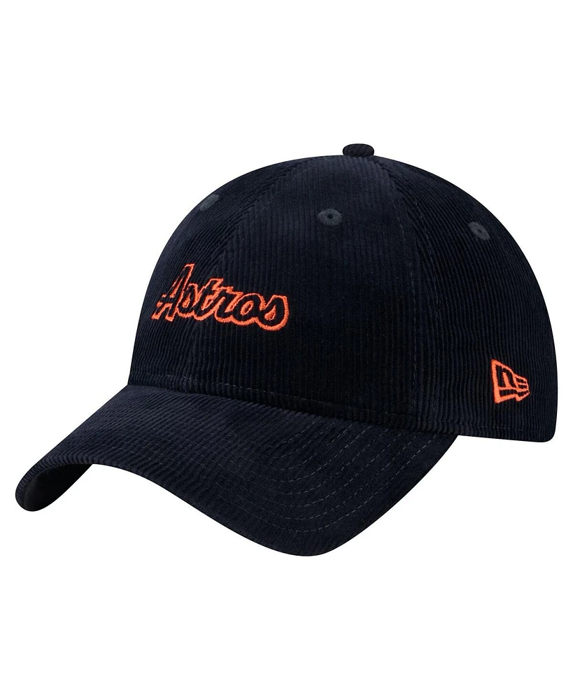 New Era Women's Navy Houston Astros Corduroy 9TWENTY Adjustable Hat
