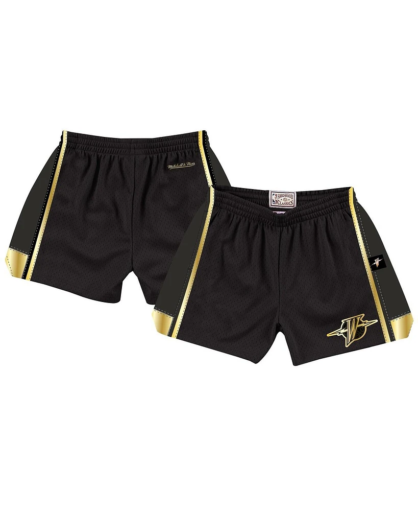 Mitchell & Ness Women's Black Golden State Warriors Hardwood Classics Jump Shot Shorts