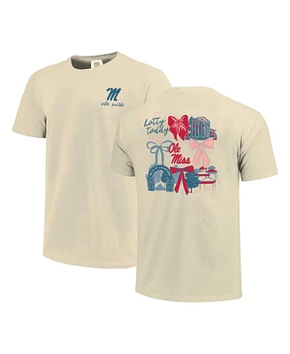 Comfort Colors Women's Natural Ole Miss Rebels Coquette T-Shirt