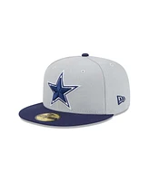 New Era Men's Gray/Navy Dallas Cowboys Color Pack Two-Tone 59FIFTY Fitted Hat