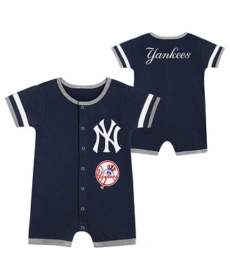 Outerstuff Newborn Navy New York Yankees Double Hit Coveralls
